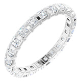 Platinum 1 1/6 CTW Natural Diamond Eternity Band Size 6